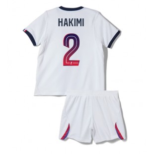 Paris Saint-Germain Achraf Hakimi #2 Bortedraktsett Barn 2026-27 Korte ermer (+ bukser)